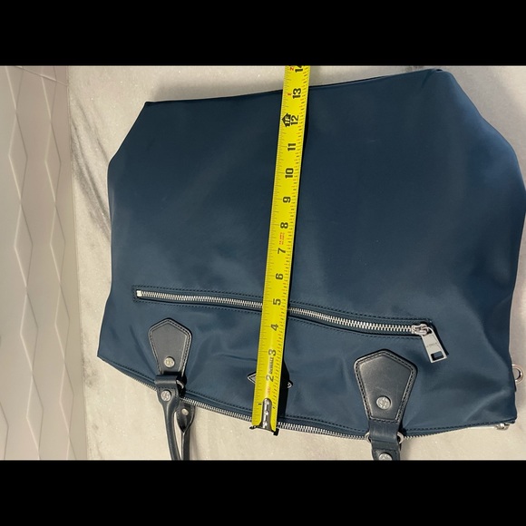 MZ Wallace Chelsea Navy Blue Tote EUC  with Silver Hardware. Beautiful/Multi-Use - Picture 8 of 14